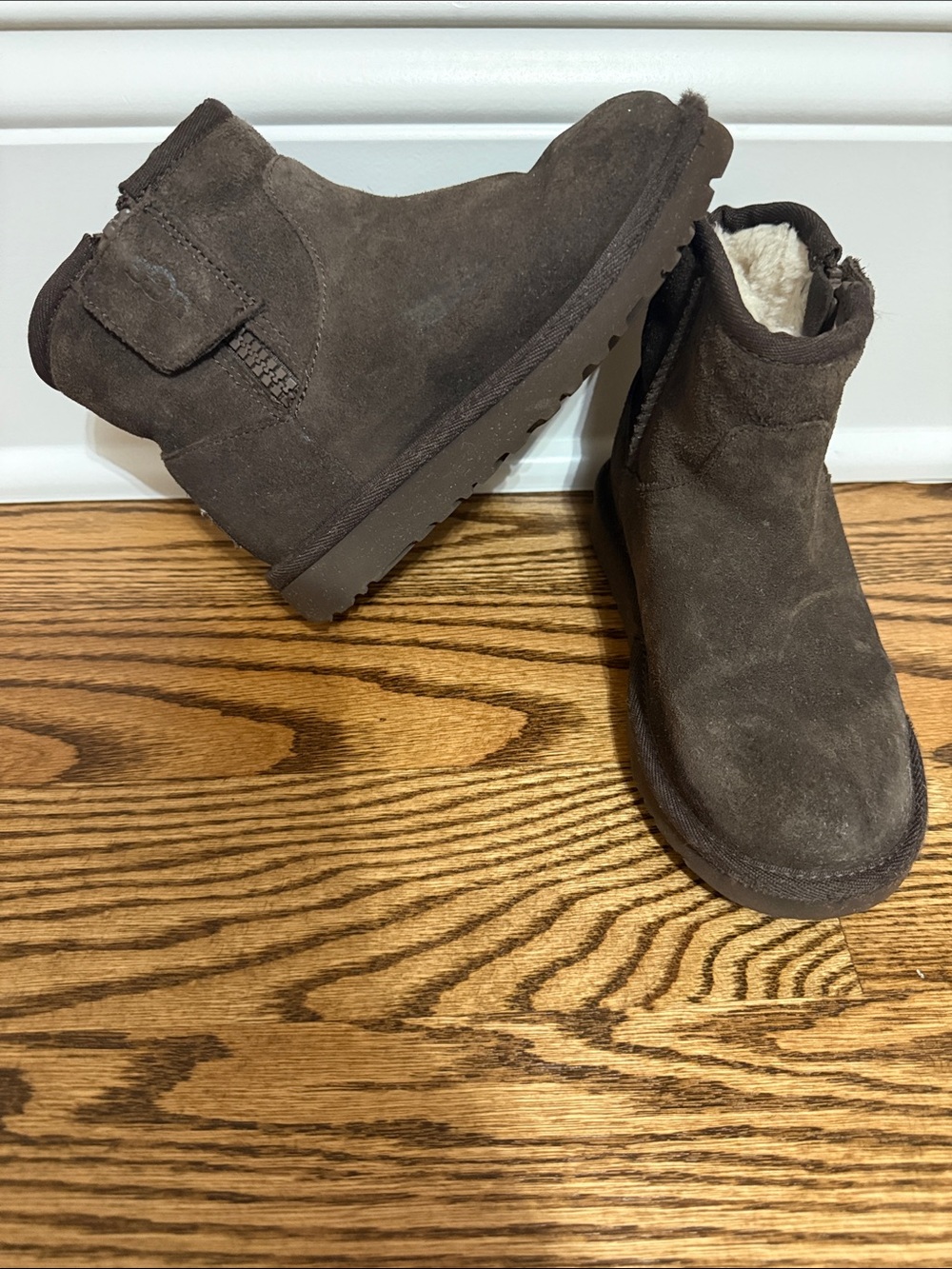 UGG Ardi Classic Mini Boot Kids Dark Brown Suede Boots